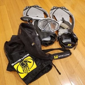 Mens Body Glove Snorkel Set